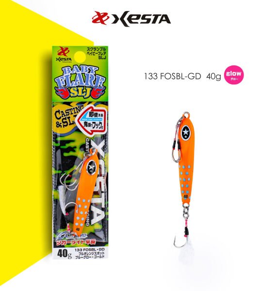 XESTA SCRAMBLE BABY FLARE SLJ 40G JIG FOSBL-GD