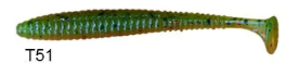 Lucky John S-Shad Tail 2.8'' (7.11 cm) 7P Silikon Yem T51