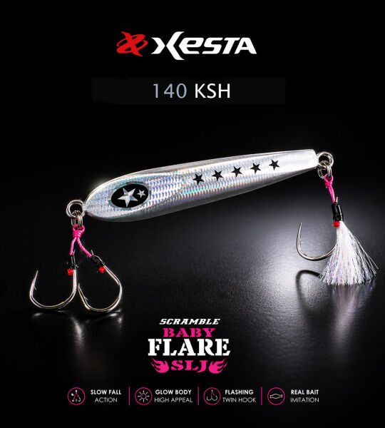 XESTA SCRAMBLE BABY FLARE SLJ 60G JIG KSH