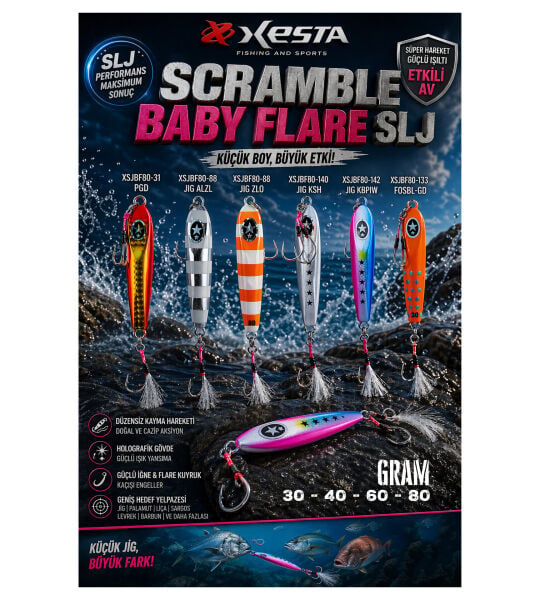 XESTA SCRAMBLE BABY FLARE SLJ 60G JIG KSH