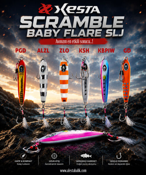 XESTA SCRAMBLE BABY FLARE SLJ 60G JIG KSH
