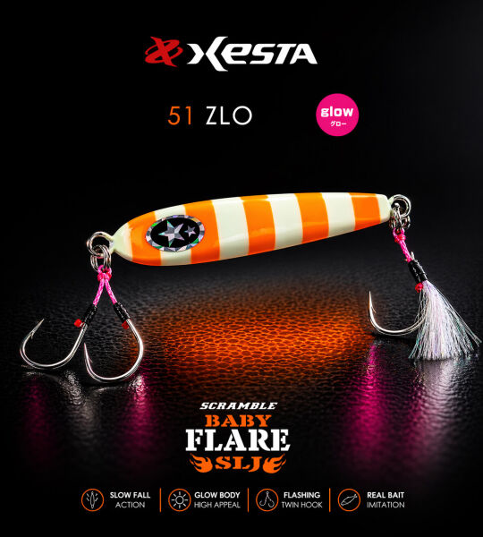XESTA SCRAMBLE BABY FLARE SLJ 80G JIG ZLO