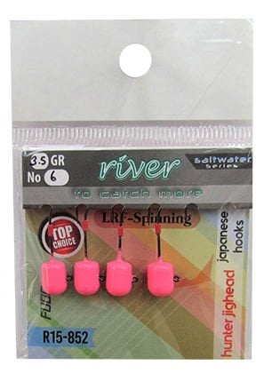 Rıver Hunter Jig Head Pembe Glow 4P 3.5 GR