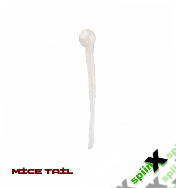 SPIINX MICE TAIL SİLİKON 8CM 12P GLOW PEARL WHITE