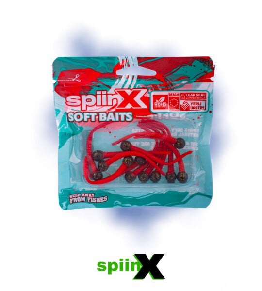 SPIINX MICE TAIL SİLİKON 8CM 12P EARTH RED