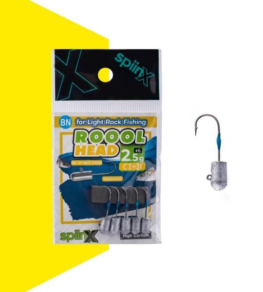 SPIINX ROOOL HEAD JIGHEAD HAM 2.5G #6 5P