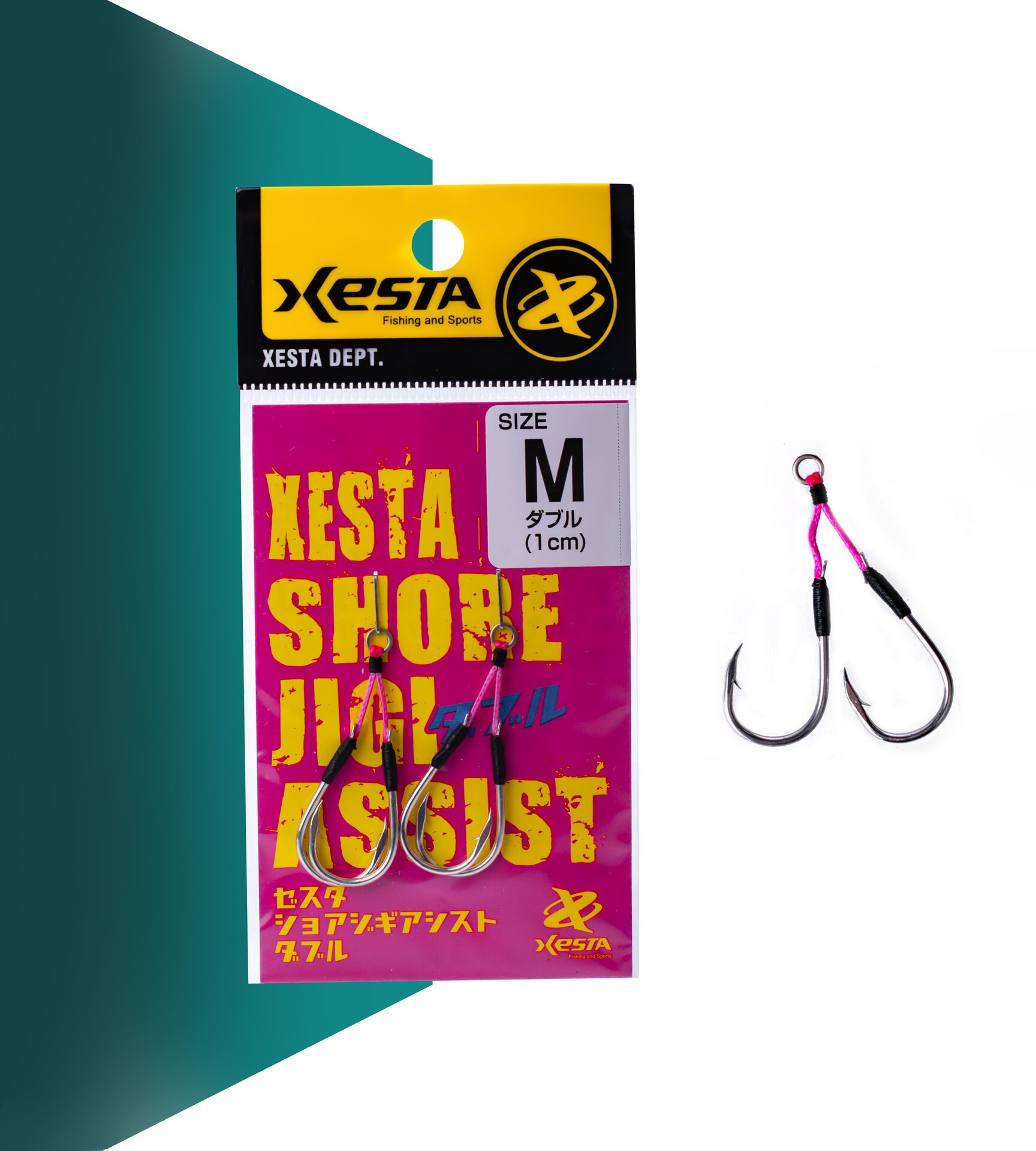 XESTA SHORE JIGGING ASSIST DOUBLE M #14 2P