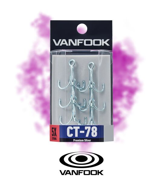 VANFOOK CT-78 TREBLE SH SILVER 4P #1/0