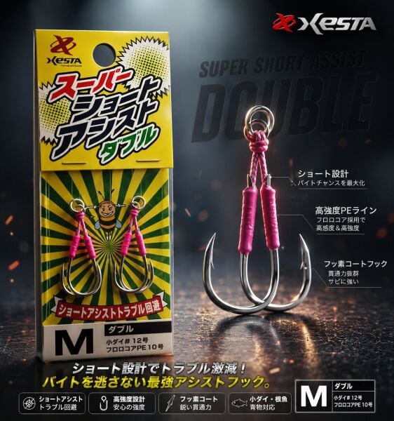 XESTA SUPER SHORT ASSIST DOUBLE M #14 2P