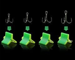 Captain 7685 Üçlü İğne Koruyucu Karabinalı Aparat 10'lu Paket