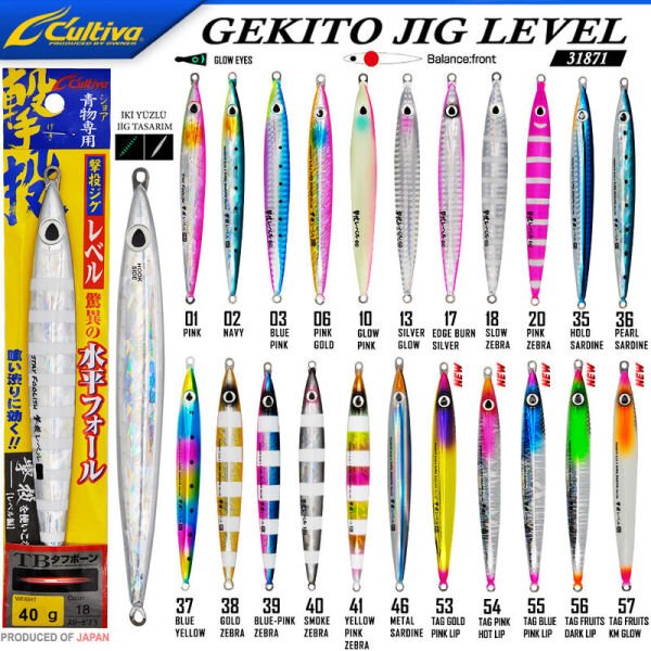 Cultiva  JİG 31871 Gekito Jig Level 40g 10.5 cm