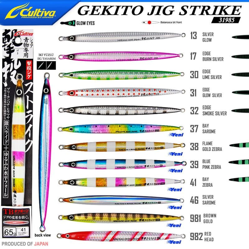 Cultiva 31985 GEKITO JIG STRIKE 14cm 65 gr