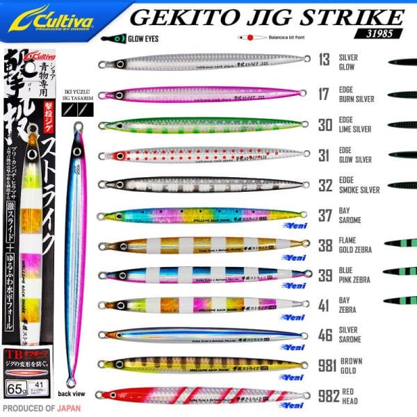 Cultiva 31985 GEKITO JIG STRIKE 14cm 65 gr