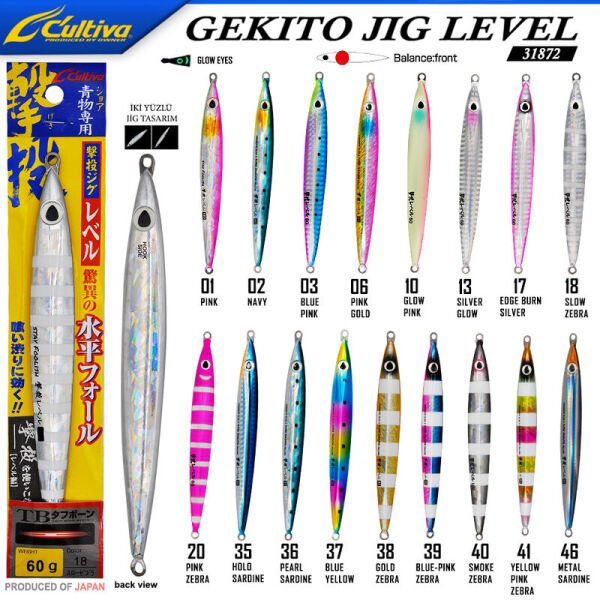 Cultiva  JİG 31872 Gekito Jig Level 60g 12.5 cm