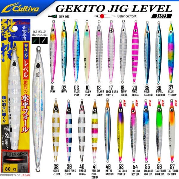Cultiva JİG 31873 Gekito Jig Level 80g 13.5 cm