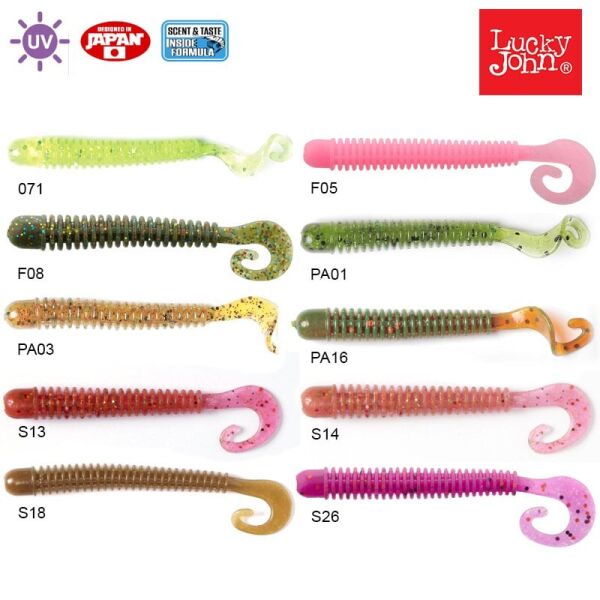 Lucky John Ballist 4'' (10.16 cm) 6P Silikon Yem S13