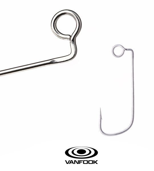 VANFOOK AJ-21S AJY HOOK SILVER 10P #4