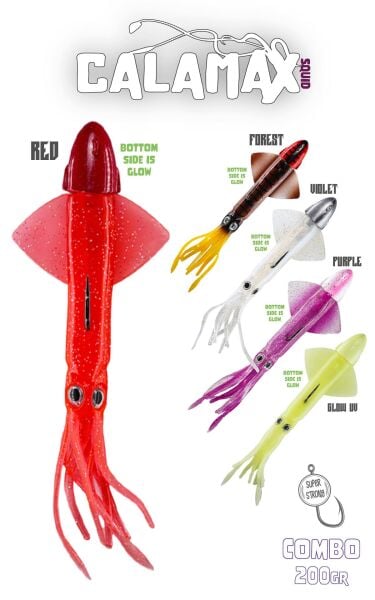 Fujin Calamax 200gr Combo Squid Silikon Yem