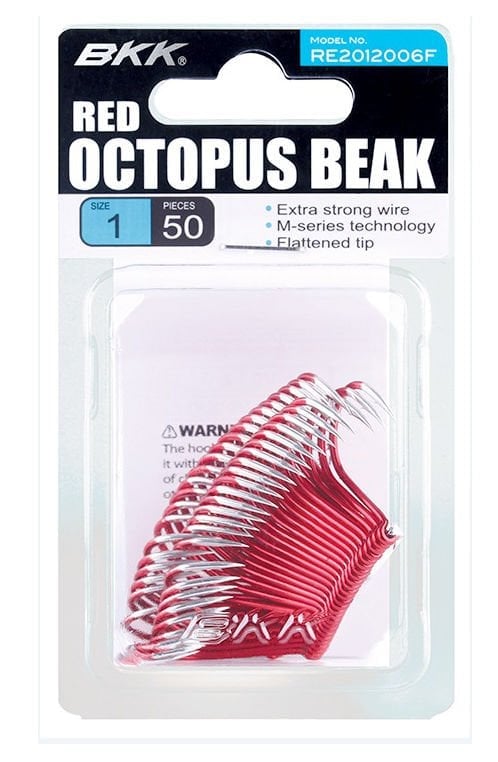 BKK Red Octopus Beak 50 Adet Olta İğnesi