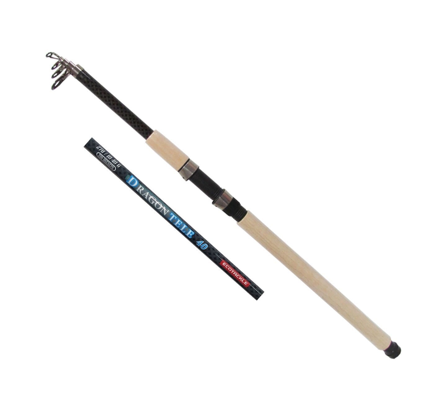 Ecotackle Dragon Tele 10-40G Mix Karbon Teleskopik Spin Olta Kamışı 270 CM