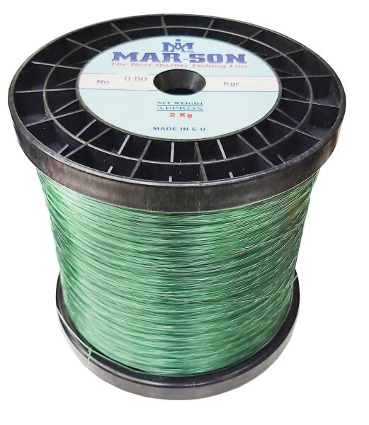 MarSon Bobin Misina 1 ve 2Kg Yeşil 0.60 MM