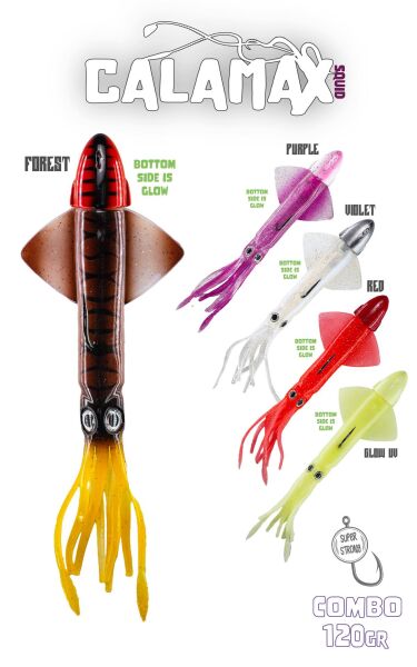 Fujin Calamax 120gr Combo Squid Silikon Yem