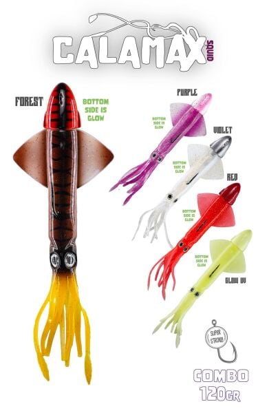Fujin Calamax 120gr Combo Squid Silikon Yem