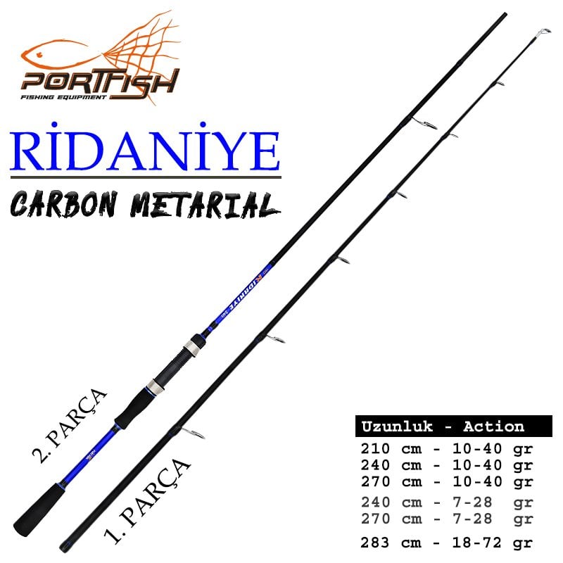 Portfish Ridaniye Spin 283 cm 18-72 GR  1.PARÇA  (Yedek Parçası)