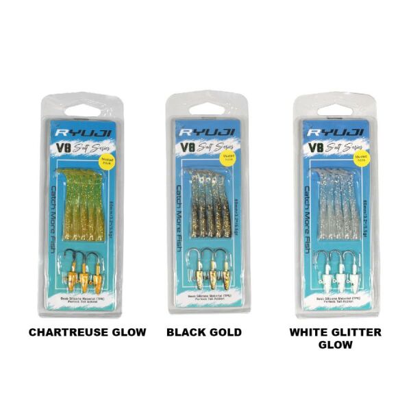 Ryuji V8 8cm 5.5gr Silikon Yem BLUE GLITTER