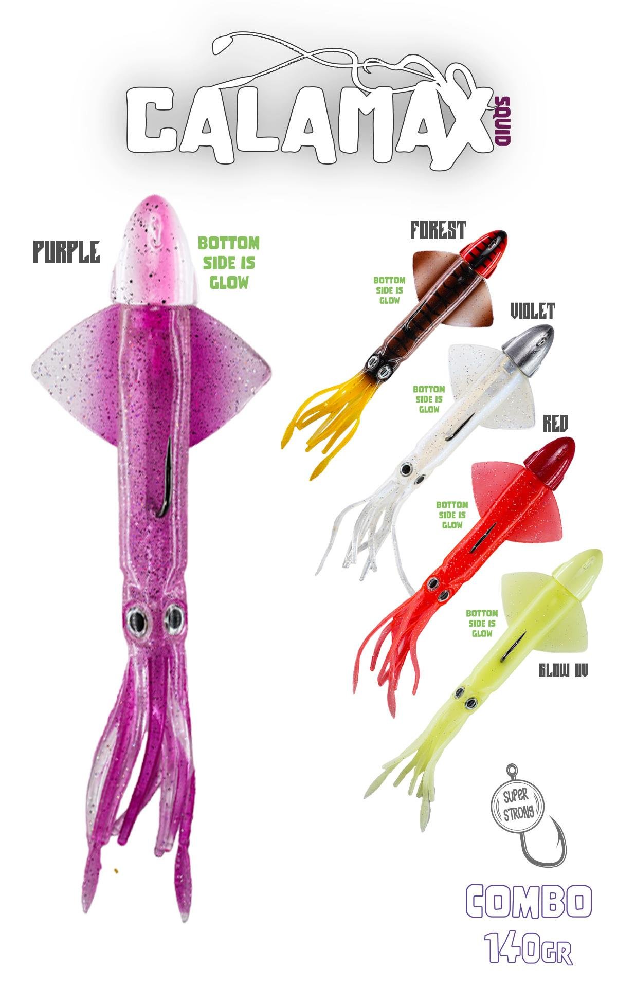 Fujin Calamax 140gr Combo Squid Silikon Yem