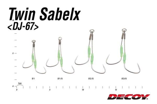 Decoy Dj-67 Twin Sabelx #1 Çelik Tel Asist İğne