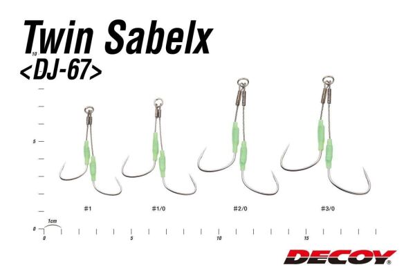 Decoy Dj-67 Twin Sabelx #1 Çelik Tel Asist İğne