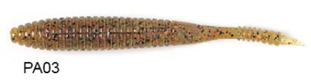Lucky John S-Shad 3.8'' (9.65 cm) 5P Silikon Yem PA03