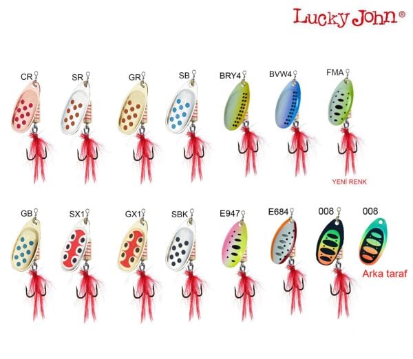 Lucky John Spin X Round Döner Kaşık 8 Gr No:3