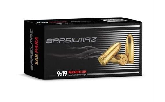 9X19MM PARABELLUM SARSILMAZ TABANCA FİŞEĞİ FMJ 124GRN