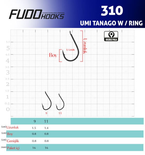3104 UMI TANAGO W/RING #11 KIRMIZI 13P