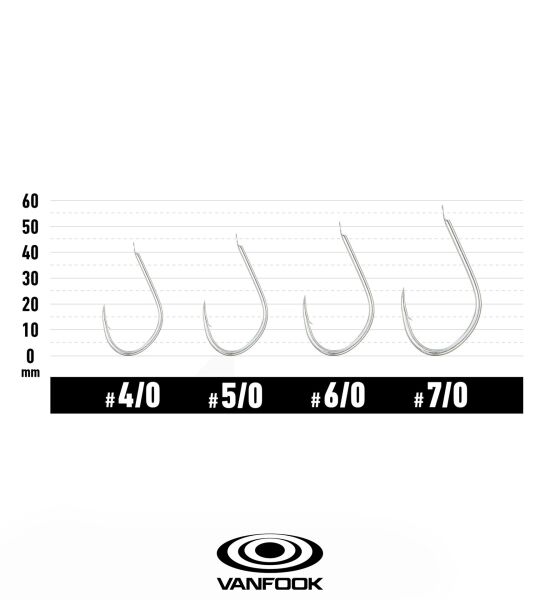VANFOOK JH-30 JIGEN HYPER SILVER 5P #7/0
