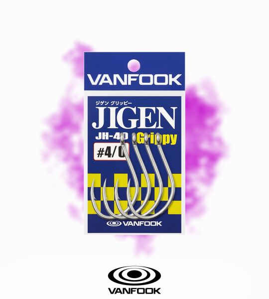 VANFOOK JH-40 JIGEN GRIPPY SILVER 7P #4/0