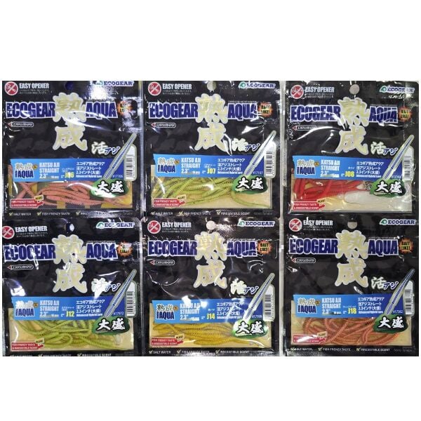 ECOGEAR AQUA KATSU AJI STRAIGHT LRF SİLİKONU 2.3INCH 18ADET