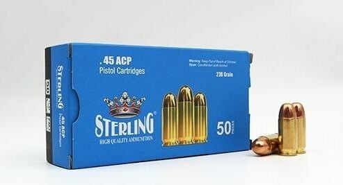 45ACP TURAÇ-STERLING FMJ 230GRN TABANCA FİŞEĞİ