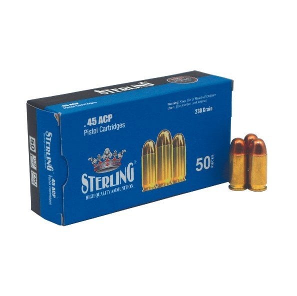 45ACP TURAÇ-STERLING FMJ 230GRN TABANCA FİŞEĞİ