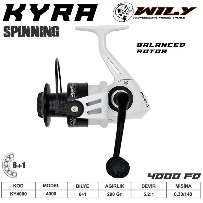 Portfish  Kyra 4000 Olta Makinası 6+1 bb