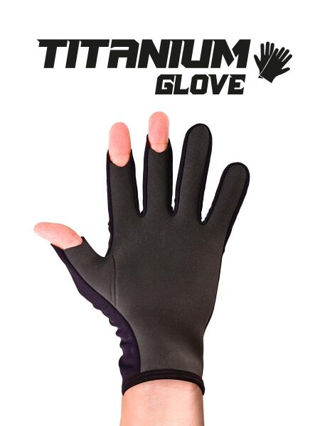 Fujin Pro Angler S24 Titanium Gloves Black Gold