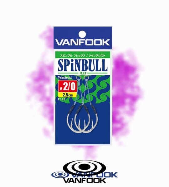 VANFOOK FT-2.5 SPINBULL FLEX ASIS 2.5 CM 2P #2/0
