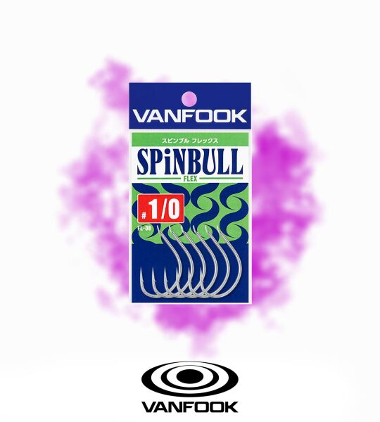 VANFOOK FL-08 SPINBULL FLEX SILVER 10P #1/0