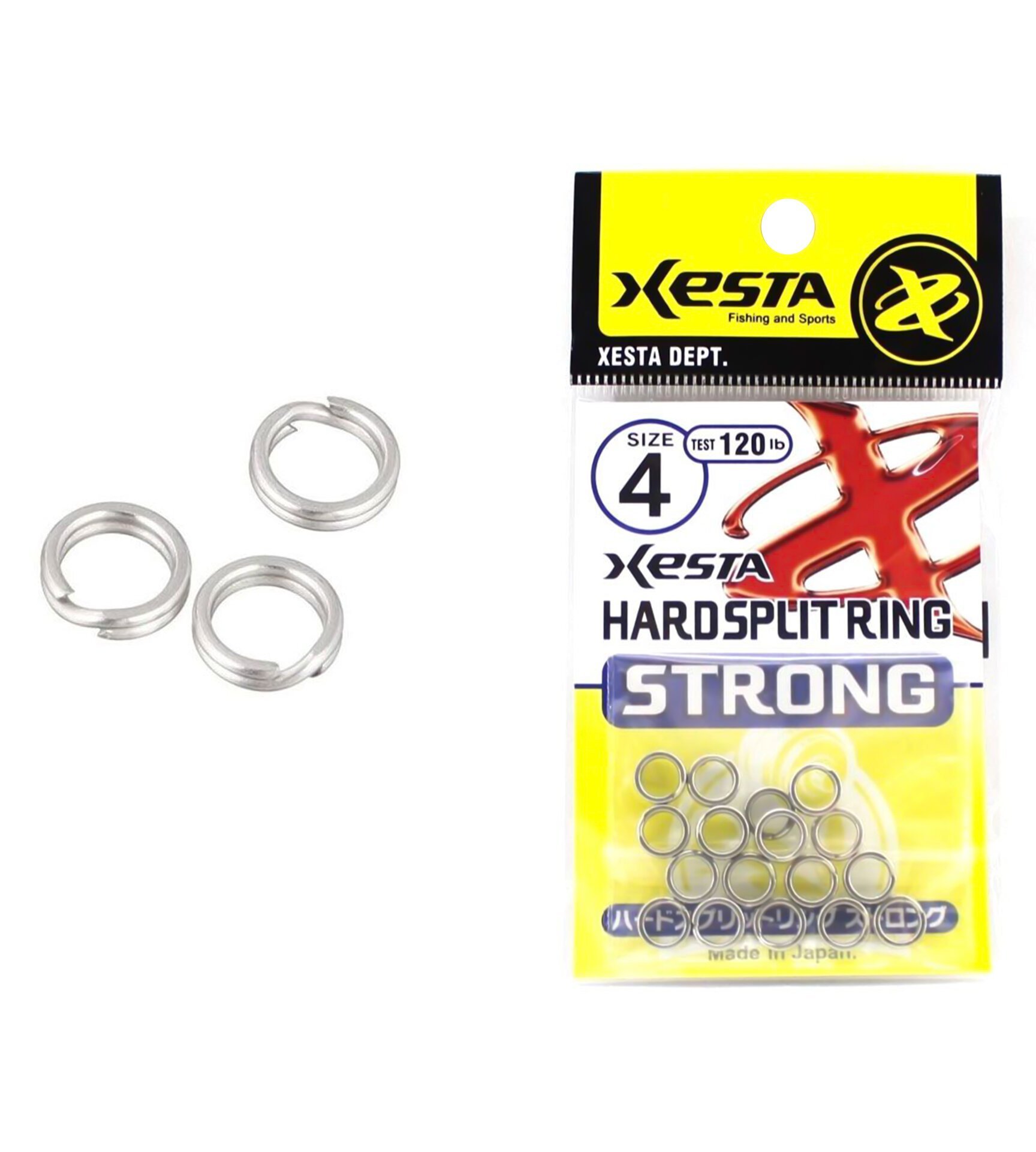 XESTA HARD SPLIT RING 36KG #4 18P
