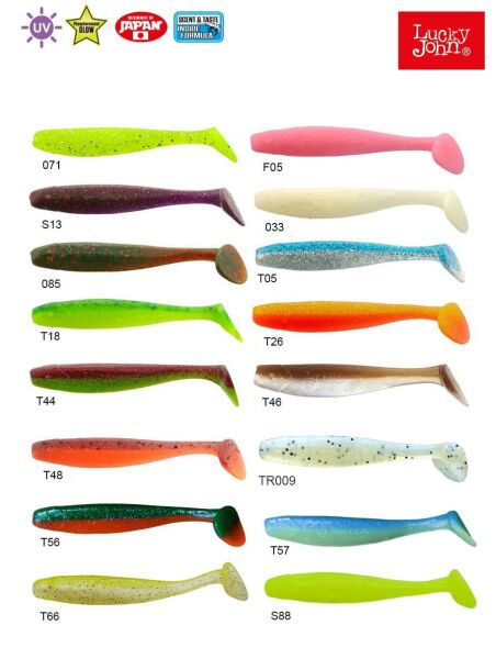 Lucky John Minnow 3.3'' (8.38 cm) 7P Silikon Yem T44
