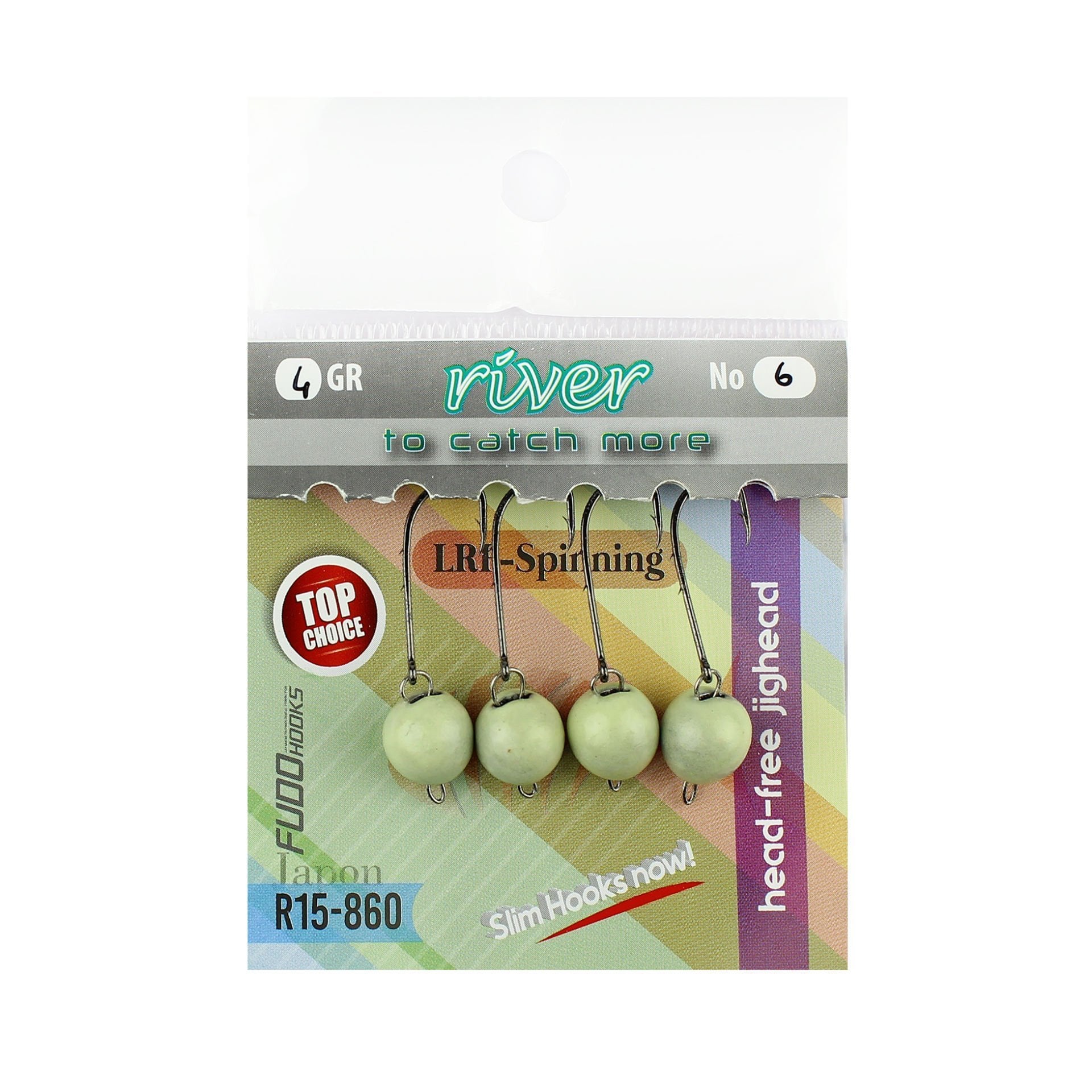 River Mafsallı Hareketli Glow Jig Head 4P 1.8 GR