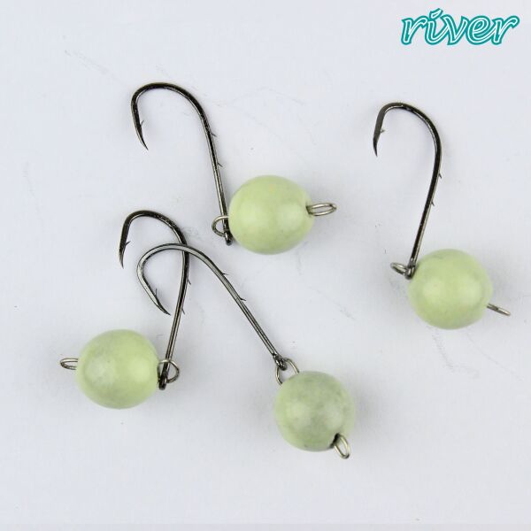 River Mafsallı Hareketli Glow Jig Head 4P 2.5 GR