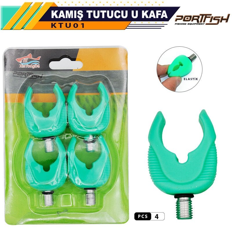 Portfish Kamış Tutucu U Kafa 4 Adetli